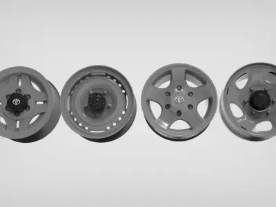 TOYOTA SERIES 80 WHEEL PACK 3D model