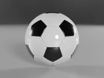 Football Low-poly 3D model Low-poly 3D model