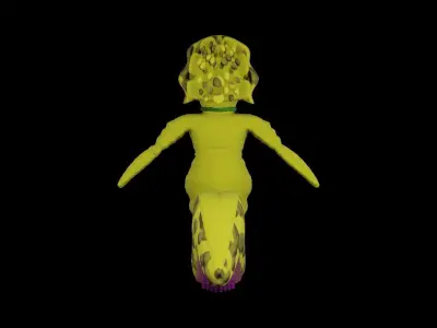 Alien Slug  Free 3D model