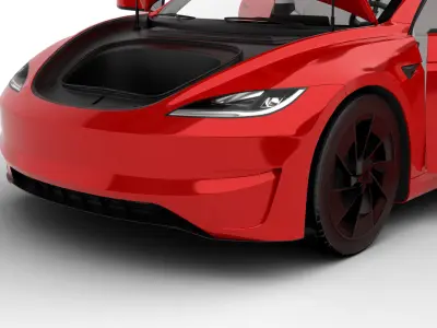 Tesla Model 3 Perfomance 2024 HQ 3d model 3D model