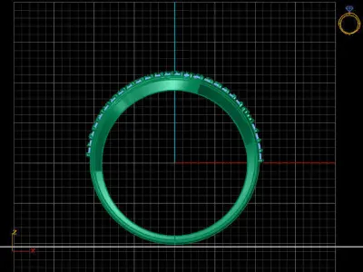 Women Ring 3DM Womens Ring 3d models 3D print model 3D print model 11