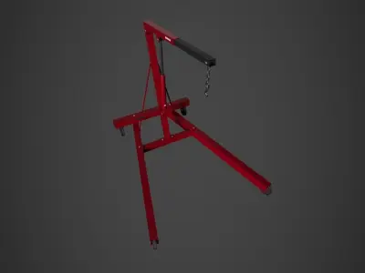 Workshop Crane Low-poly 3D model