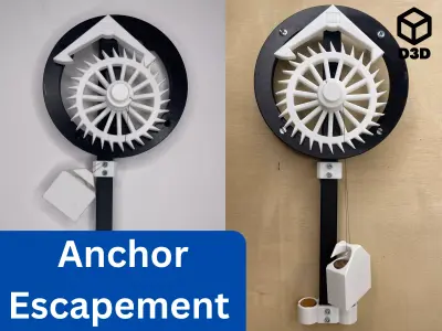 Anchor Escapement Mechanism 3D print model