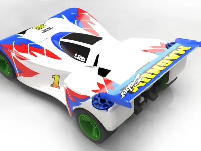 4WD CAR  racing 3D model-CFZS 3D model