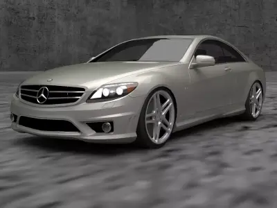 Mercedes cl65 Low-poly 3D model