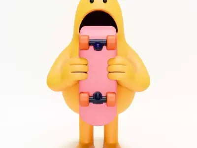 Skate Art Toy 3D print model