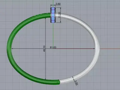 Bracelet 17 Size 3D print model