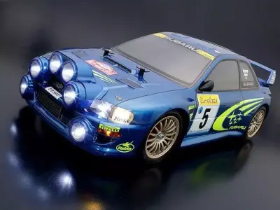 Rc 10 subaru 99 wrc light buckets front rear any scale 3d print 3D print model