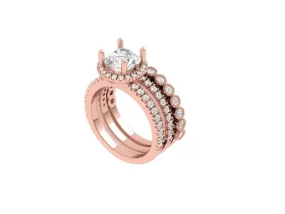 Wedding Ring  3D print model 26