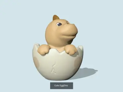 Dinosaur bird flying in air 3D Model Collection