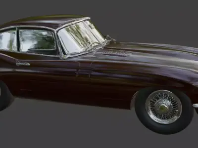 1961 Jaguar E-Type 3D Printable Model 3D print model
