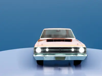 Dodge Dart 1968 Muscle Car 3D model