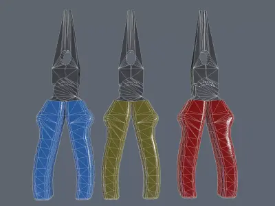 nose pliers Low-poly 3D model
