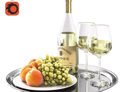White Wine 3D model