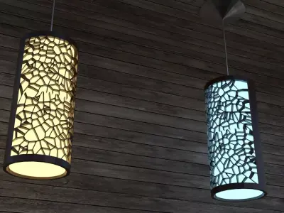 Modern Wall Hanging Lamp  Free 3D model