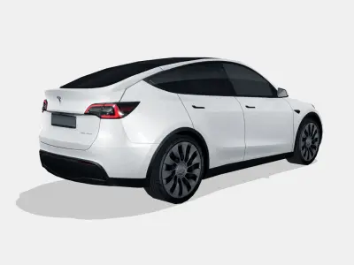 Tesla Model Y 2021 Low-poly 3D model