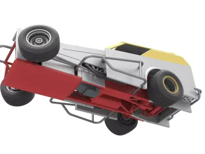 Vintage Dirt Modified stock car V7 while turning  Scale 1 to 25 3D print model