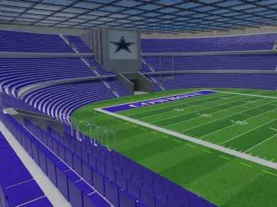Dallas Cowboys - American Football Stadium Low-poly 3D model