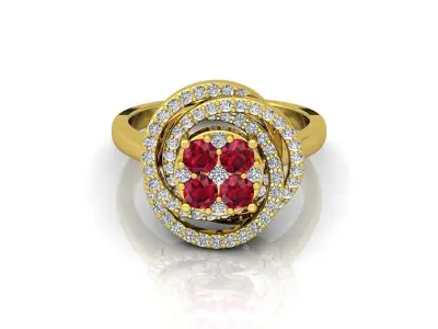 Luxury Wedding Ring  3D print model