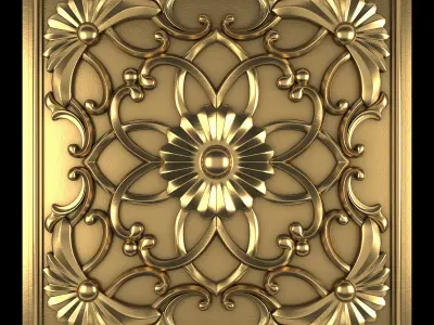 Decorative Wall Panel 04 3D model