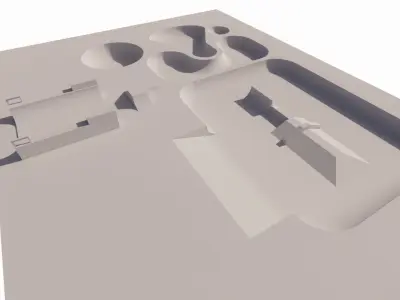Skatepark-Skate Park PACK 3D model