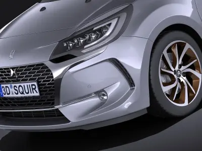 Citroen DS3 2016 VRAY 3D model