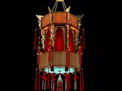 Chinese palace lantern 3D model
