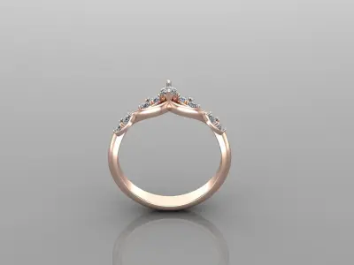 Solitaire Ring SR71 Version 1 3D model