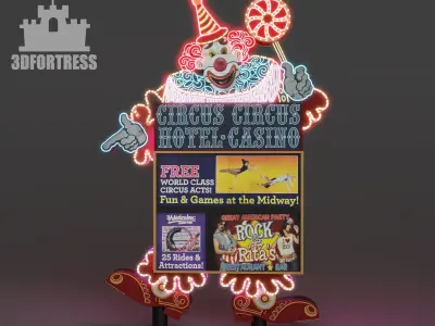 Circus hotel casino 3D print model