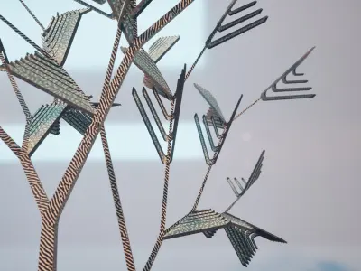 Conceptual shrub S1Cv5 Low-poly 3D model