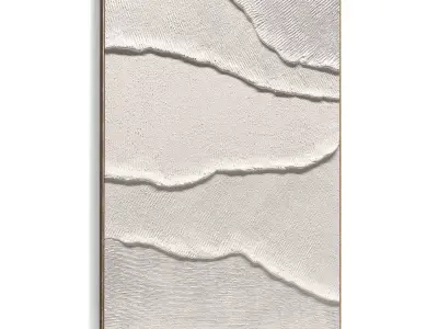 Plaster Two Photo Frame 442 Low-poly 3D model