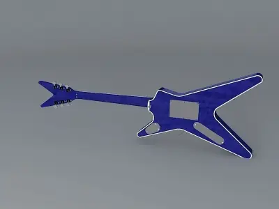 Dimebag Darrell  Dean ML guitar Free 3D model