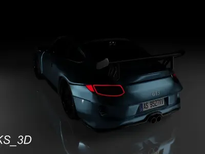 Porshe 911 GT3 RS 3D model 3D model