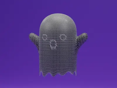 Cartoon Cute Ghost 3D model