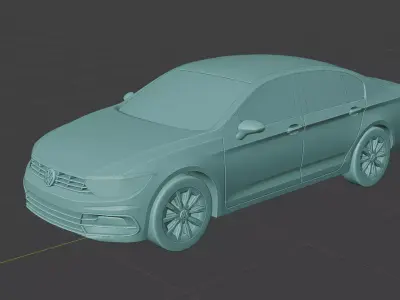 2015 passat 3D print model 3D model