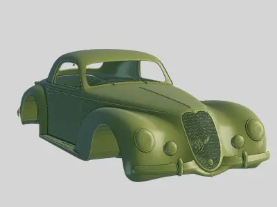 Alfa Romeo 6c 2500 1939 Printable Body 3D print model