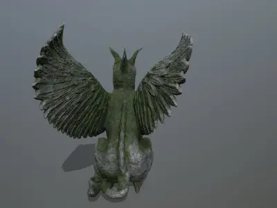 Statue Creature Low-poly 3D model