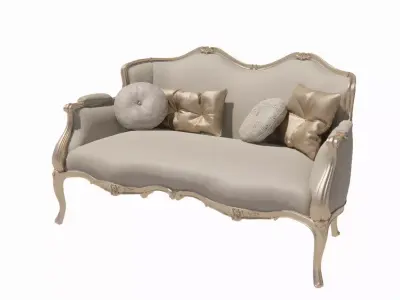 Seating Sofa 3D For Luxury by AMA Corp 3D model