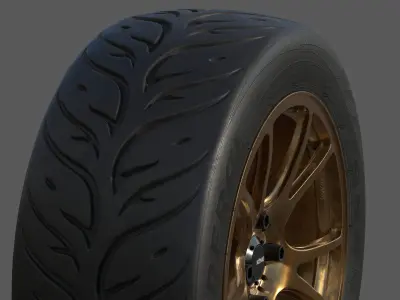 Federal 595 RS 205 50 for 15x8 Low-poly 3D model