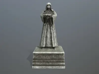 statue 1 lord of rings Low-poly 3D model