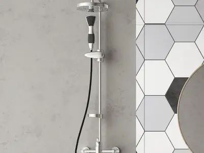 cabinet American bathroom 3D model