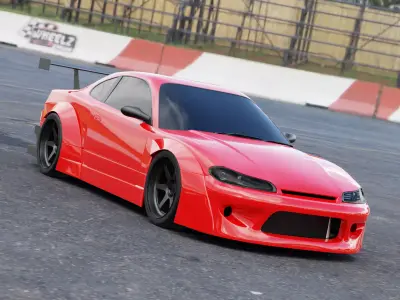 Nissan Silvia S15 Rocket Bunny 3D model