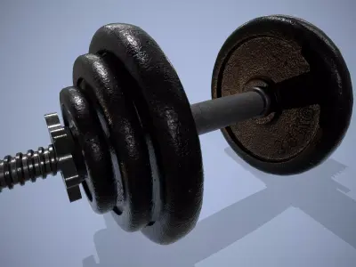 Dumbbell - gym sport equipment 3D model