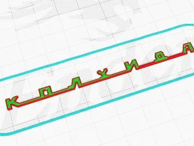 Kolhida KAZ-606 logo Free 3D print model