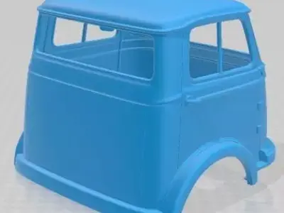 Mercedes Benz LP 322 1963 Printable Body Cabin Truck 3D print model