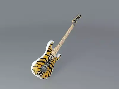 Bengal Tiger 1 guitar Free 3D model