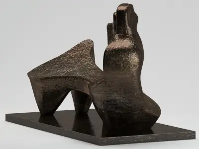 Sculpture Two Piece Reclining Figure 3D model