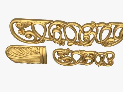 Classic decor ornament 239 3D model
