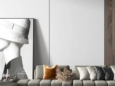Style Modern Living Room Luxury 3D model