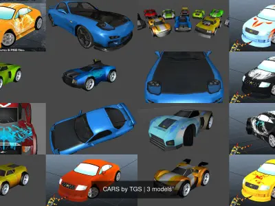 CARS by TGS 3D Model Pack